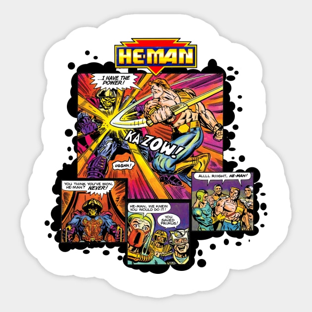 New Adventures of He-Man splash pages Sticker by MikeBock